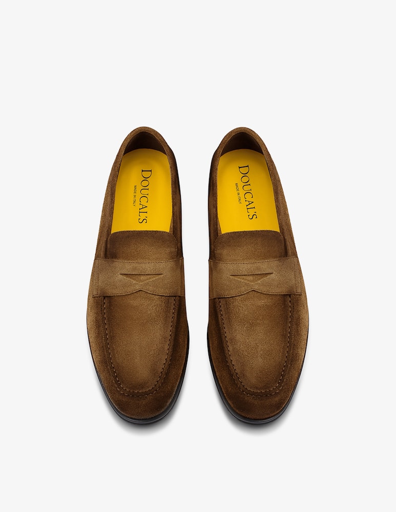 rinascente Doucal's Mocassini Penny Adler in suede