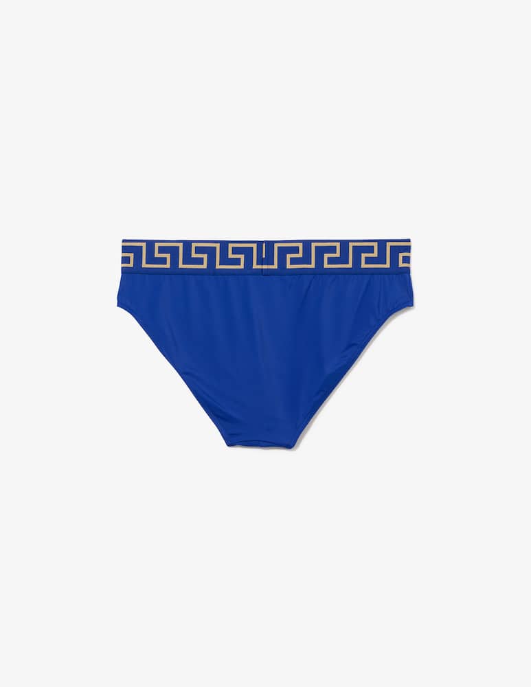 rinascente Versace Greca waistband swim slip