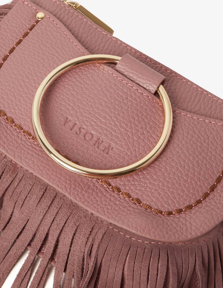 rinascente Plinio Visonà Calofornia suede crossbody bag