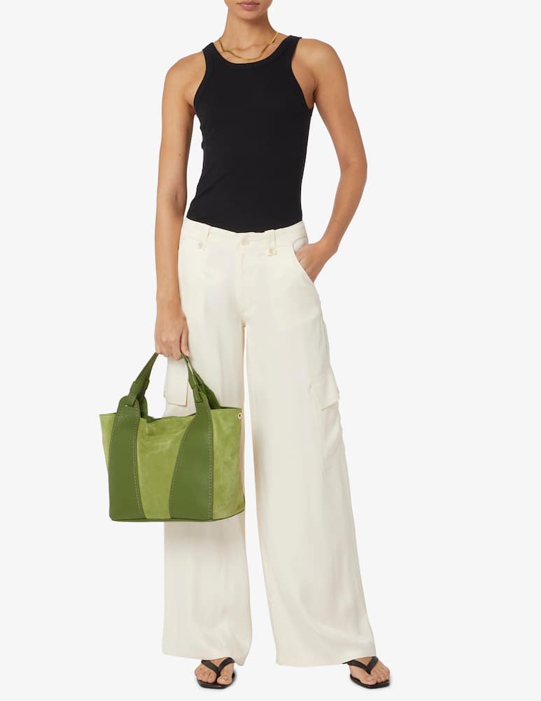 rinascente Plinio Visonà Borsa a spalla in camoscio