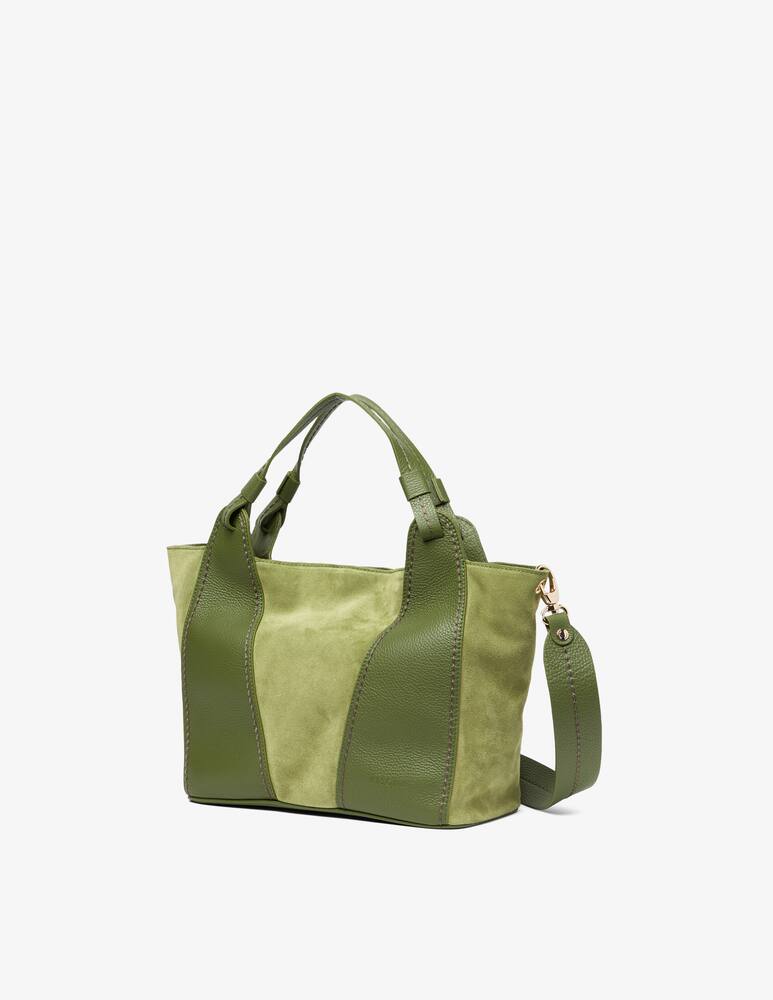 rinascente Plinio Visonà Borsa a spalla in camoscio