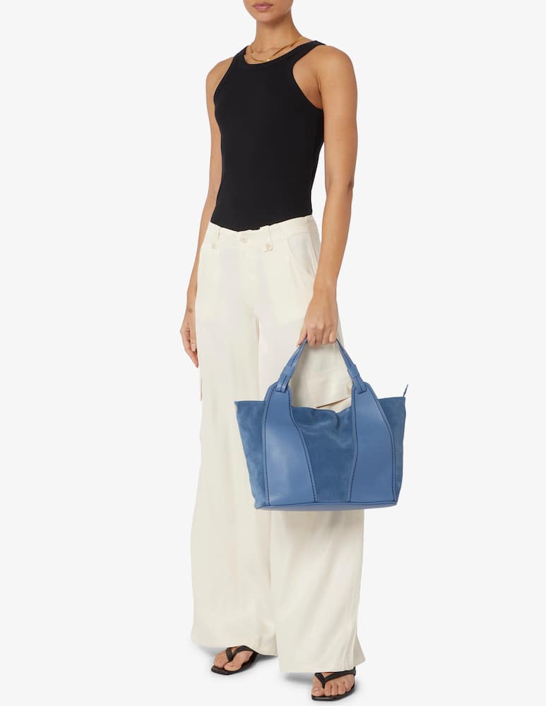 rinascente Plinio Visonà Borsa a spalla in camoscio