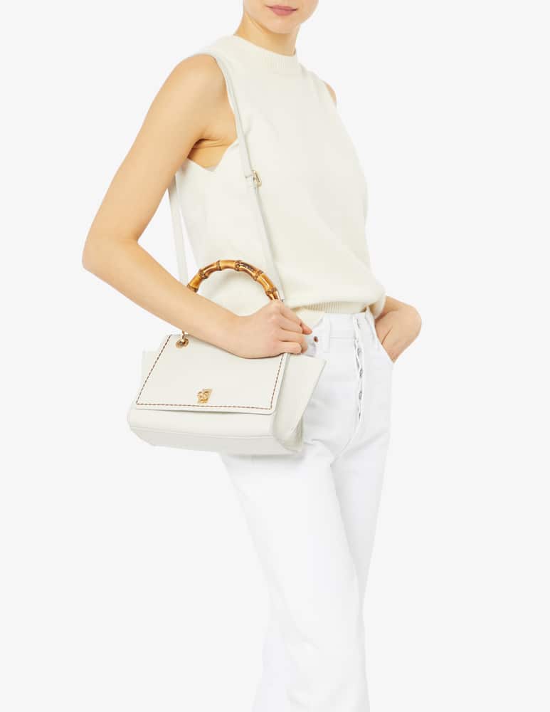 rinascente Plinio Visonà Candy bamboo flap S shoulder bag