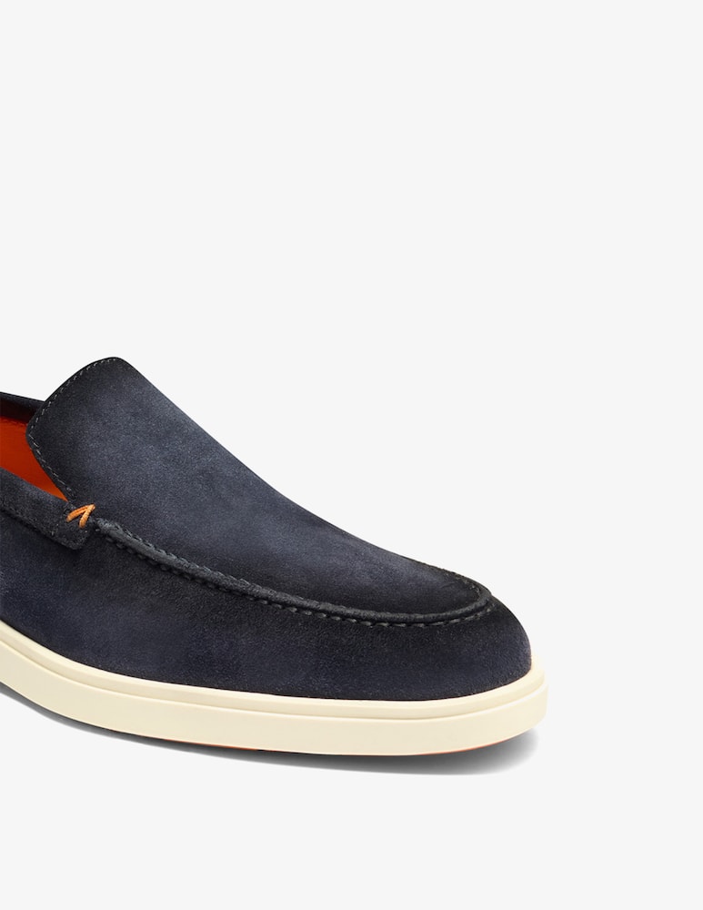 Santoni Suede slip-on loafers - picture 4 Santoni Suede slip-on loafers - picture 4