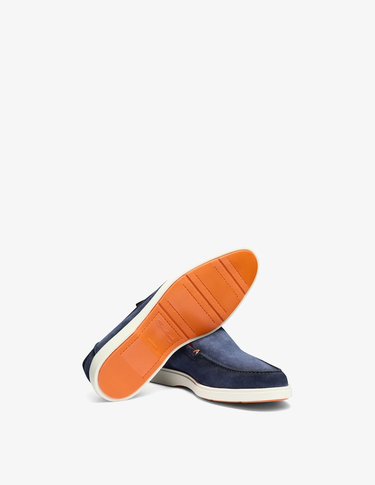Santoni Suede slip-on loafers - picture 6 Santoni Suede slip-on loafers - picture 6