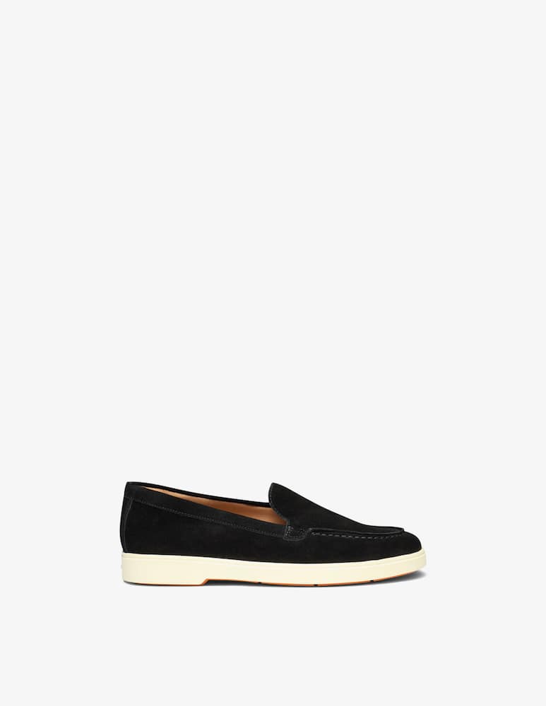 Santoni Mocassino in suede nero - immagine 1 Santoni Mocassino in suede nero - immagine 1