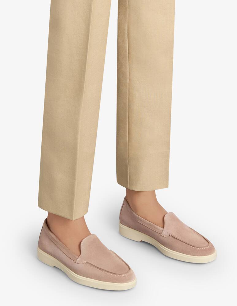 rinascente Santoni Mocassino in suede rosa