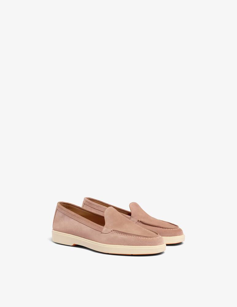 rinascente Santoni Mocassino in suede rosa