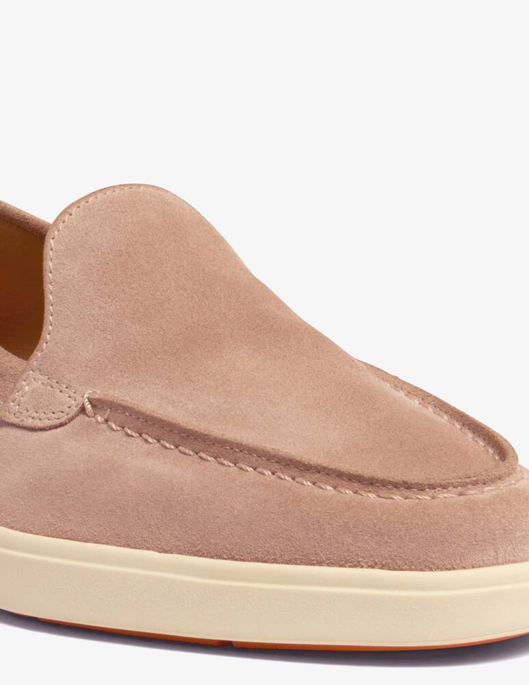 rinascente Santoni Mocassino in suede rosa