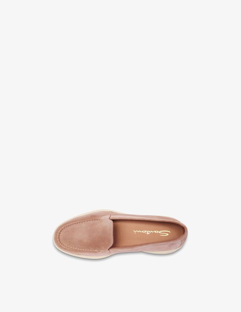 rinascente Santoni Mocassino in suede rosa