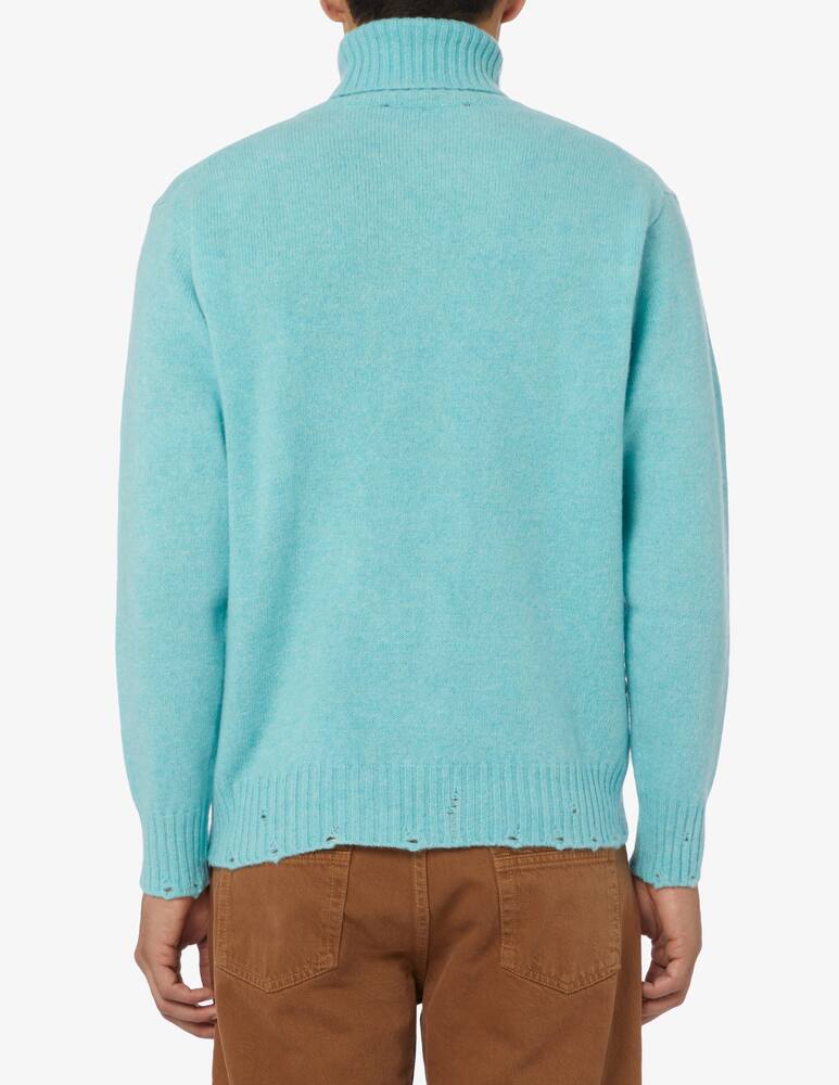 rinascente Amaranto Dolcevita lana cashmere rotture