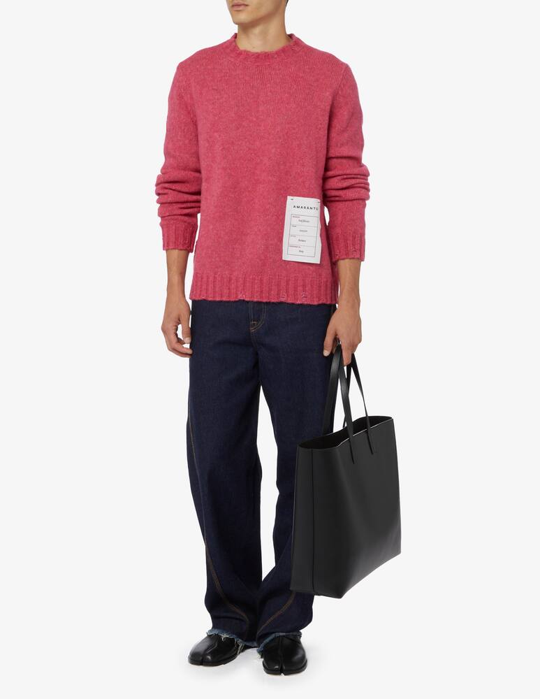 rinascente Amaranto Maglia girocollo alpaca rotture