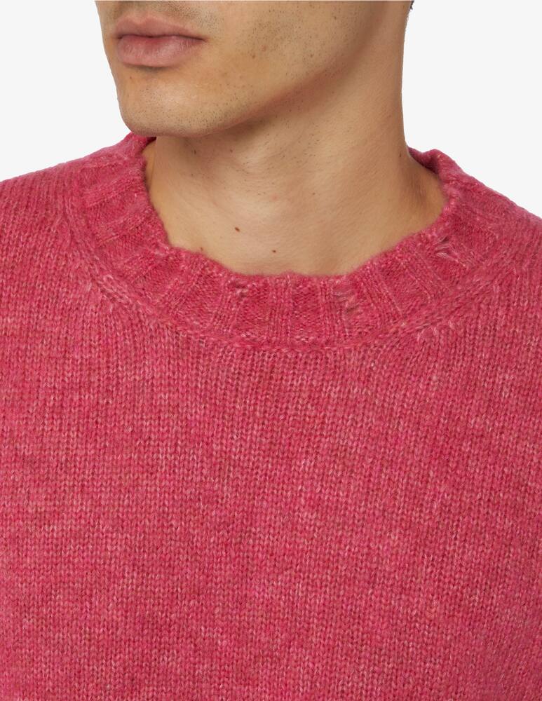 rinascente Amaranto Maglia girocollo alpaca rotture