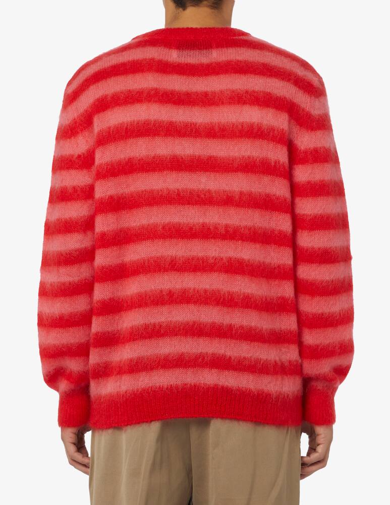 rinascente Amaranto Mohair stripe crewneck jumper
