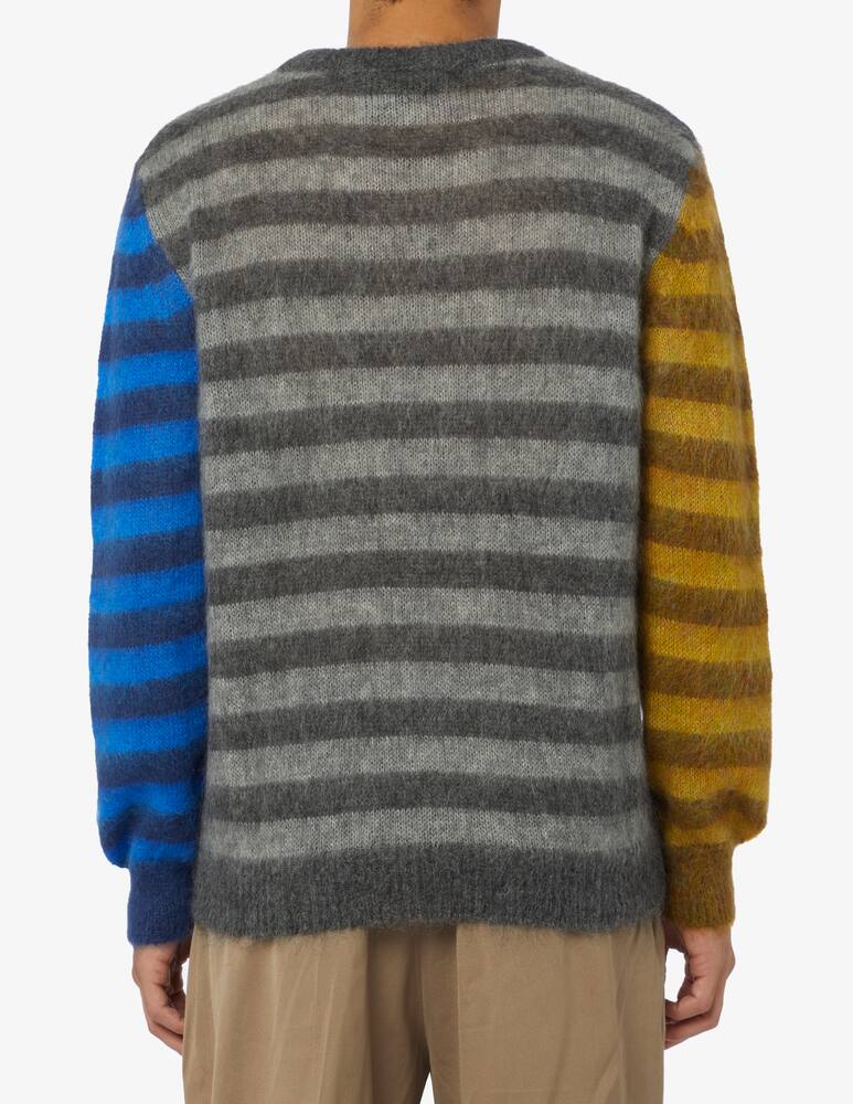 rinascente Amaranto Tricolor mohair crewneck jumper