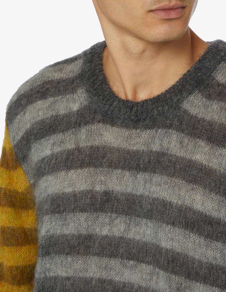 rinascente Amaranto Tricolor mohair crewneck jumper