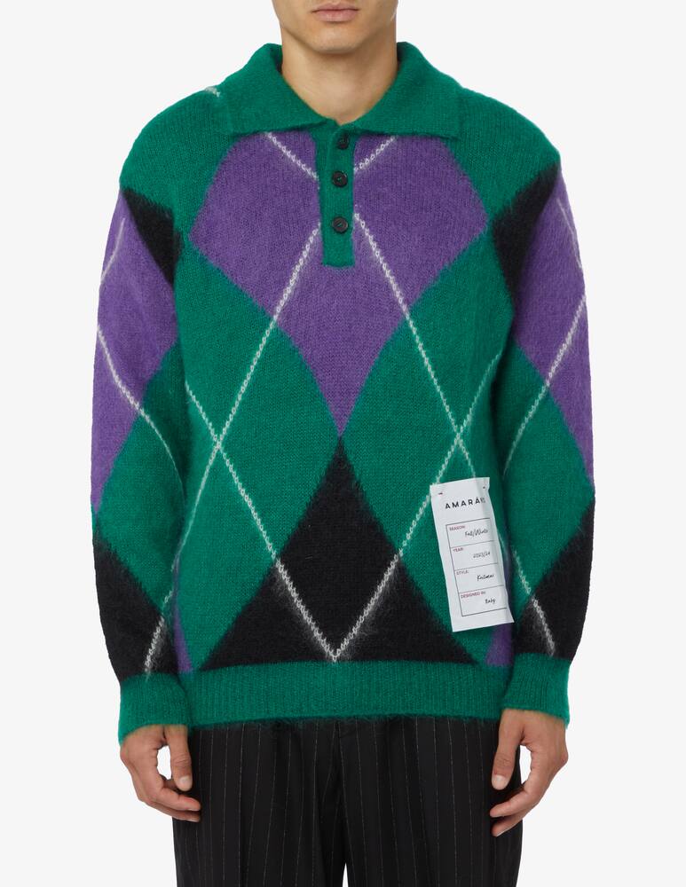 rinascente Amaranto Geometric polo