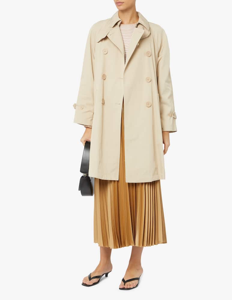 rinascente Emporio Armani Cappotto in misto cotone con cintura