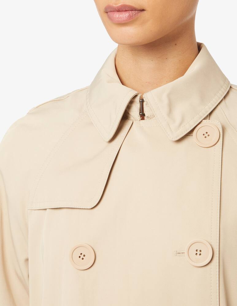 Emporio Armani Cappotto in misto cotone con cintura - immagine 4