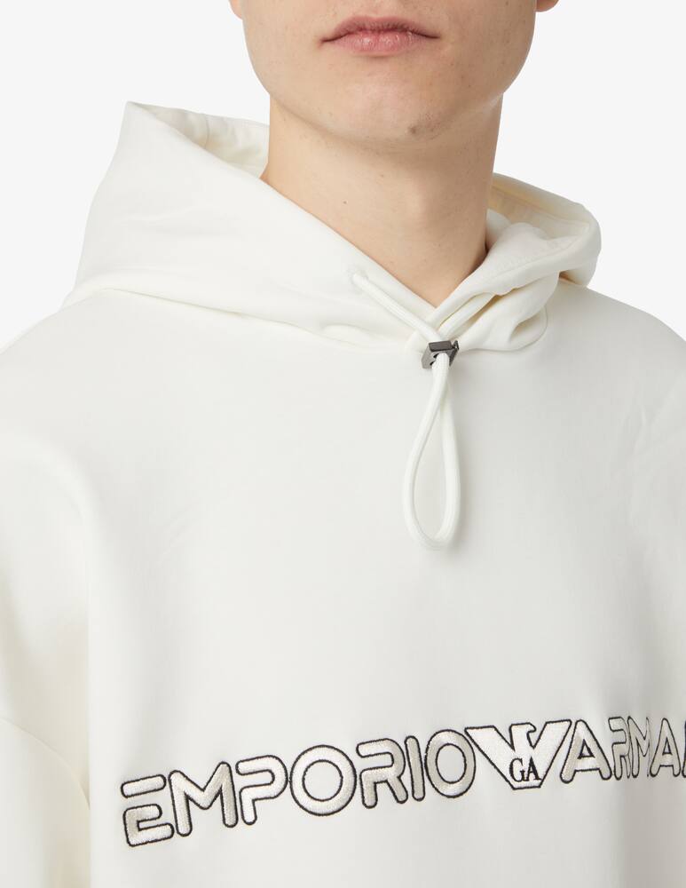 rinascente Emporio Armani Felpa over fit con logo 
