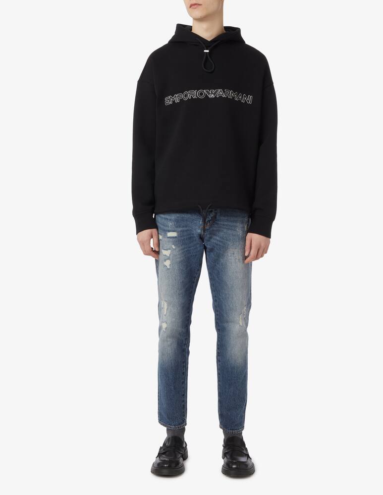 rinascente Emporio Armani Felpa over fit con logo 