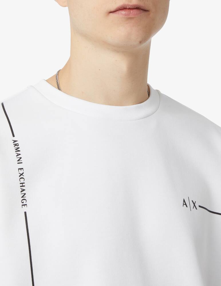 rinascente Armani Exchange Felpa girocollo con logo 