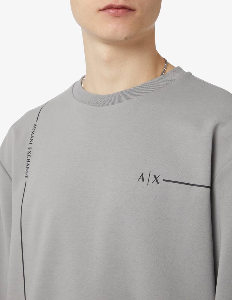rinascente Armani Exchange Felpa girocollo con logo 