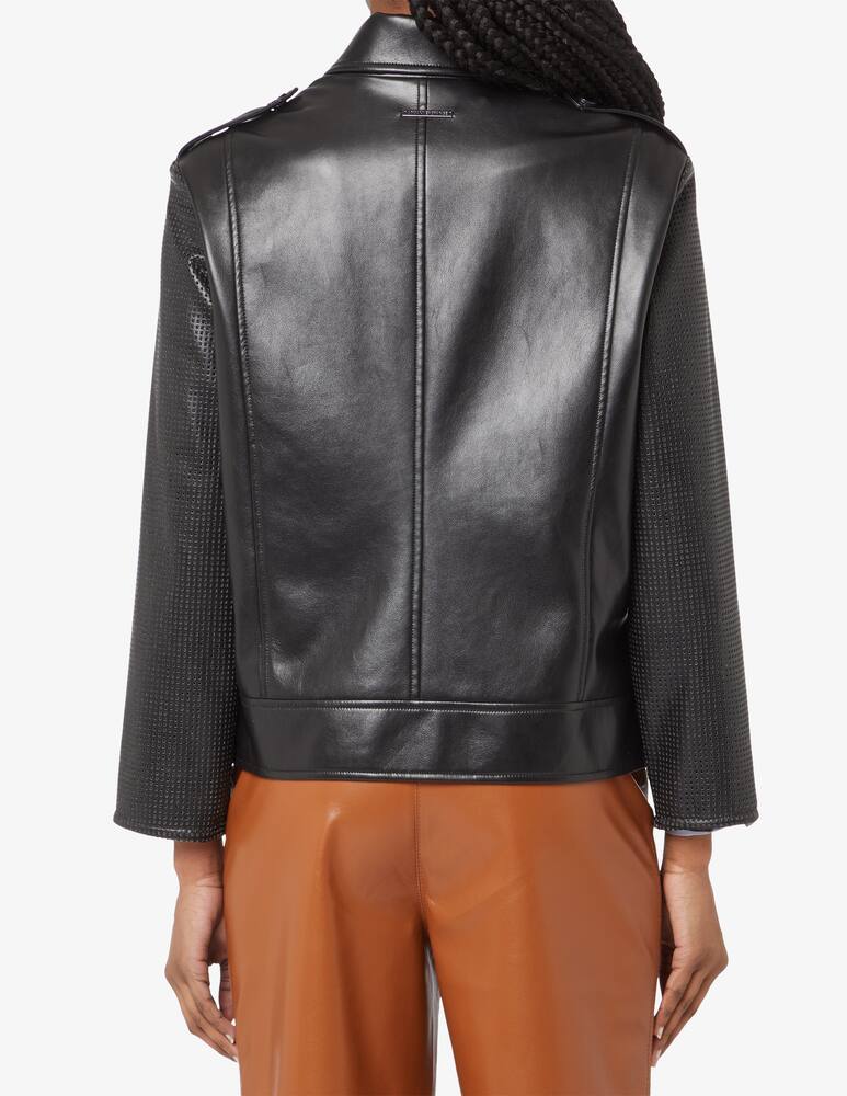 rinascente Armani Exchange Giacca biker in pelle sintetica