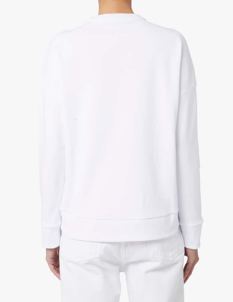 rinascente Armani Exchange Felpa girocollo con logo corsivo al tono