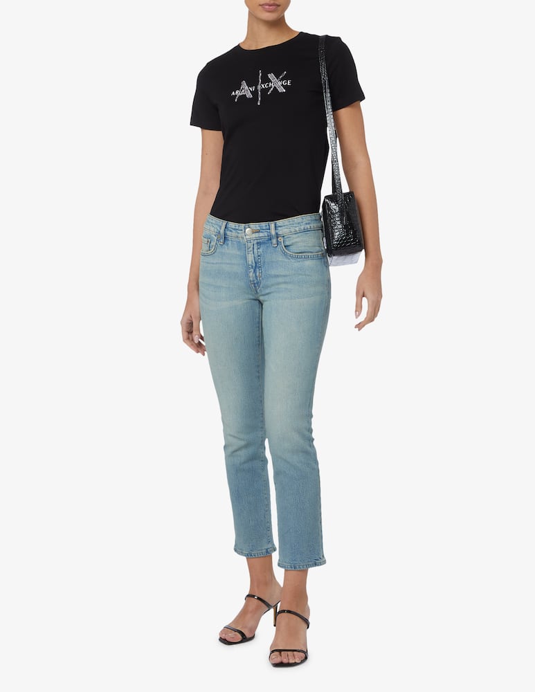 rinascente Armani Exchange T-shirt AX paillettes - Nero