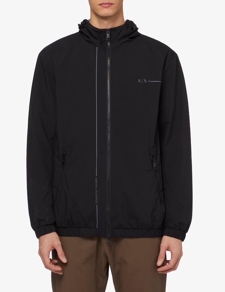 rinascente Armani Exchange Logo hooded puffer jacket 
