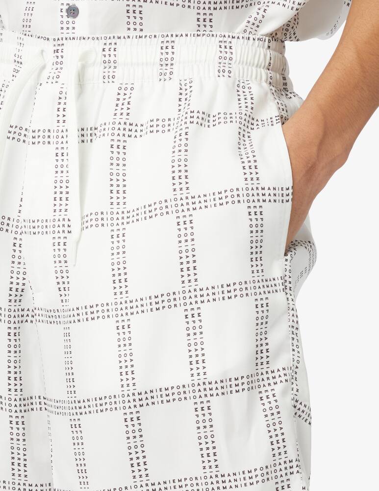 rinascente Emporio Armani Pantaloni shorts con fantasia 