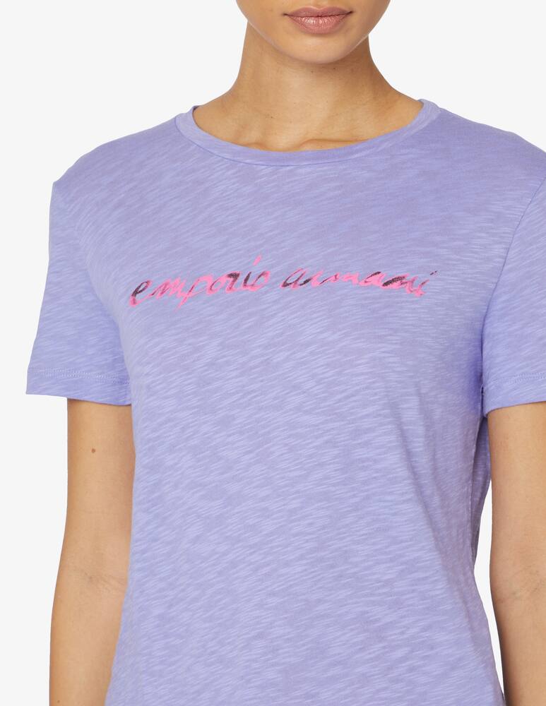 rinascente Emporio Armani Cotton t-shirt - Violet