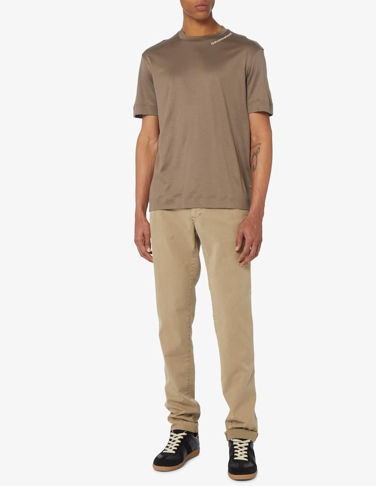 rinascente Emporio Armani Knitted logo t-shirt 