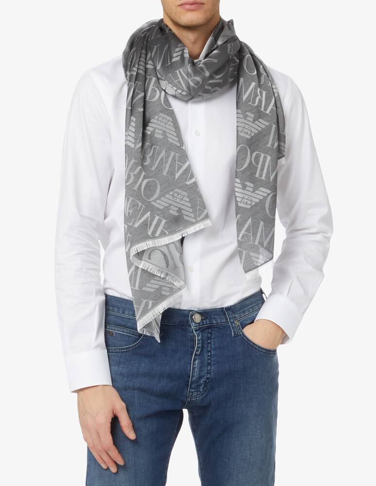rinascente Emporio Armani Sciarpa con logo aquila