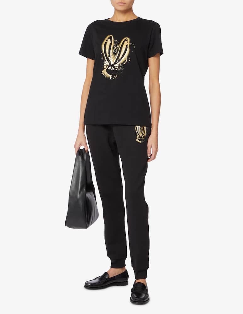 Armani Exchange T-shirt Rabbit - Nero - immagine 2 Armani Exchange T-shirt Rabbit - Nero - immagine 2