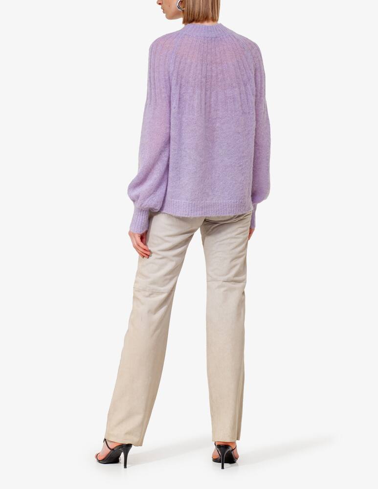 rinascente Happy Sheep Brushed mohair sweater - Lilac