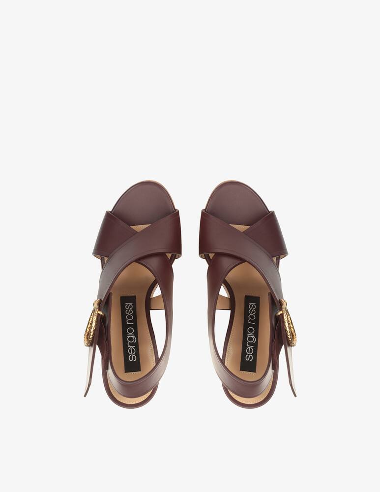 rinascente Sergio Rossi Sr Sea Scale wedge sandals