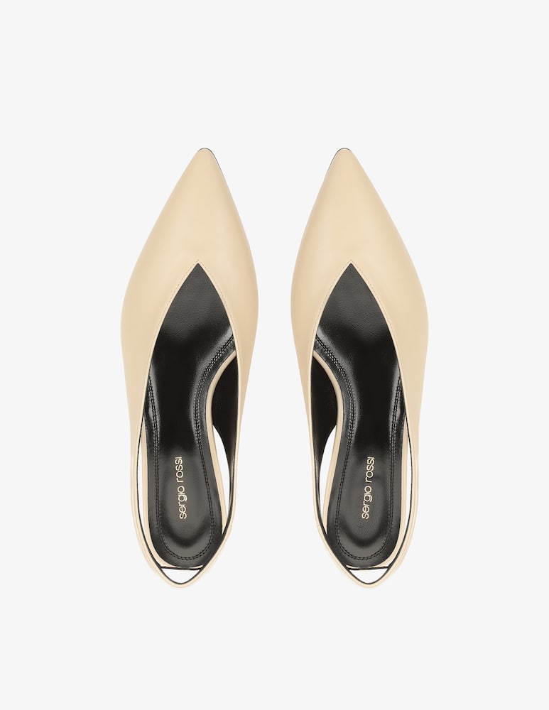 rinascente Sergio Rossi Beak slingback pumps