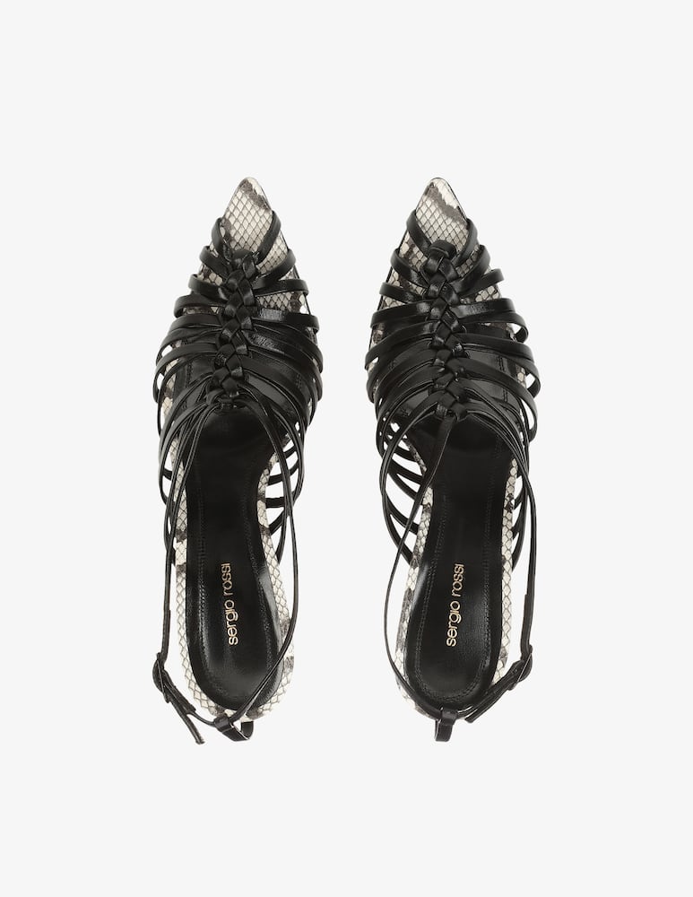 rinascente Sergio Rossi Sandalo intrecciato Wovenia