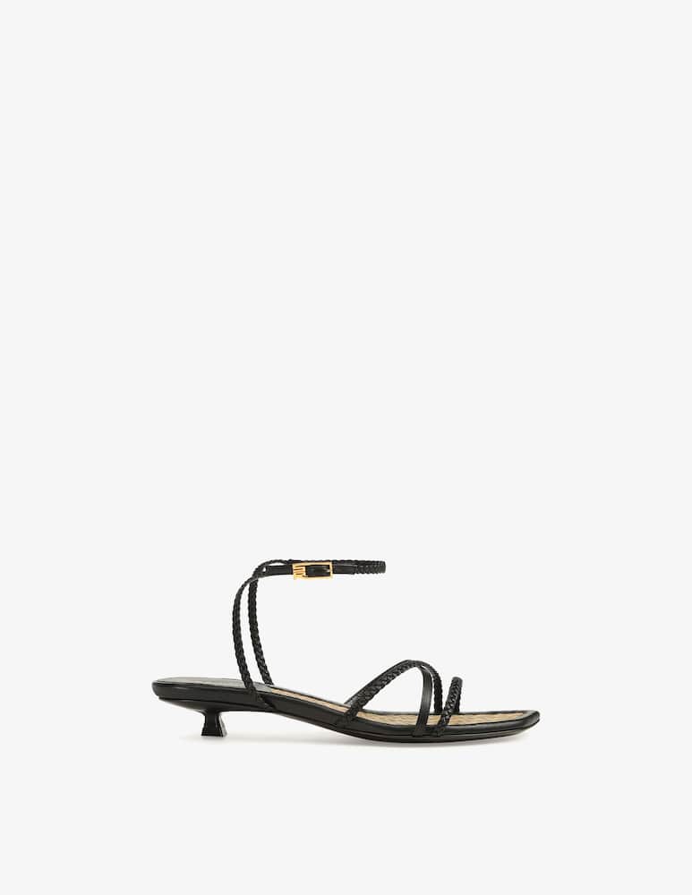 rinascente Sergio Rossi Braid heeled sandal