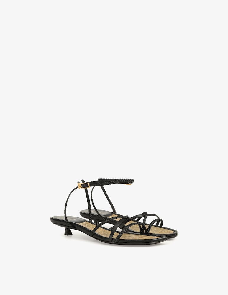 rinascente Sergio Rossi Braid heeled sandal