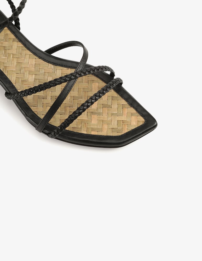 rinascente Sergio Rossi Braid heeled sandal