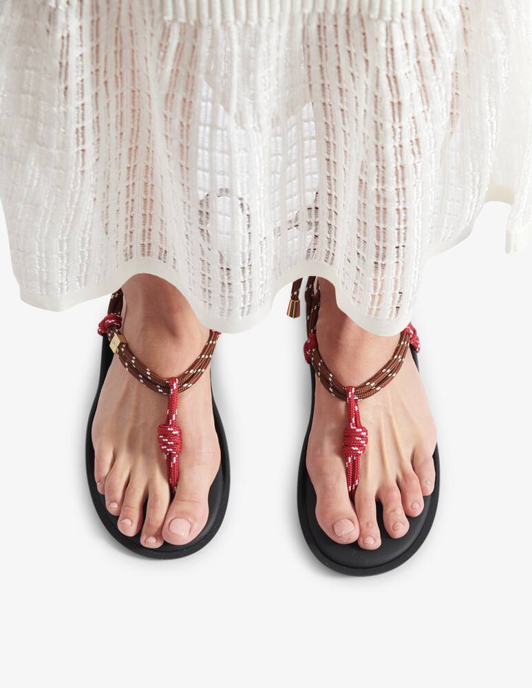 flowze Lace-up flat thong sandals - picture 2 flowze Lace-up flat thong sandals - picture 2