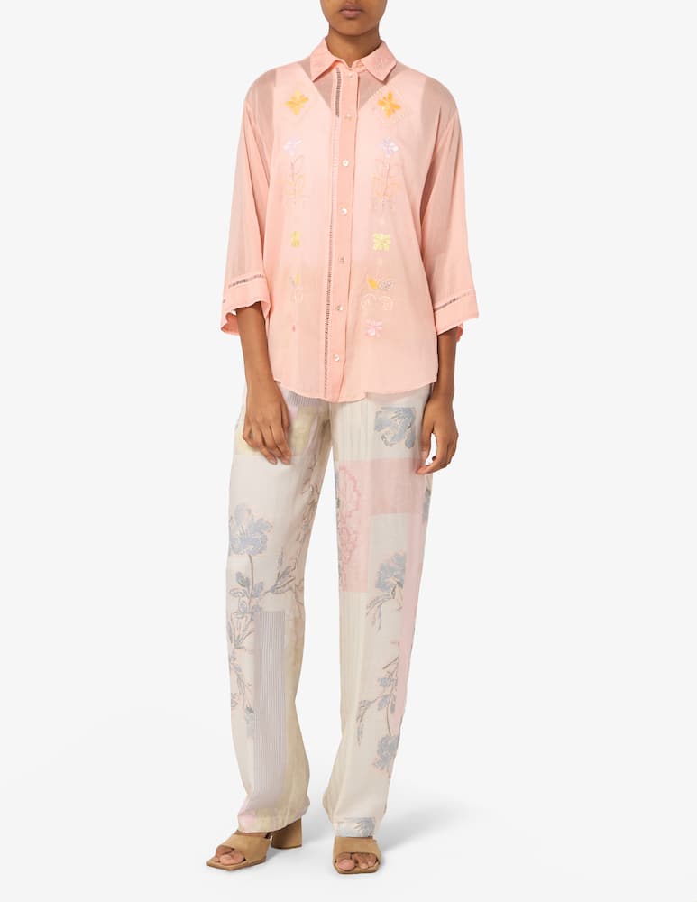 rinascente Forte Forte Camicia con voile e ricamo