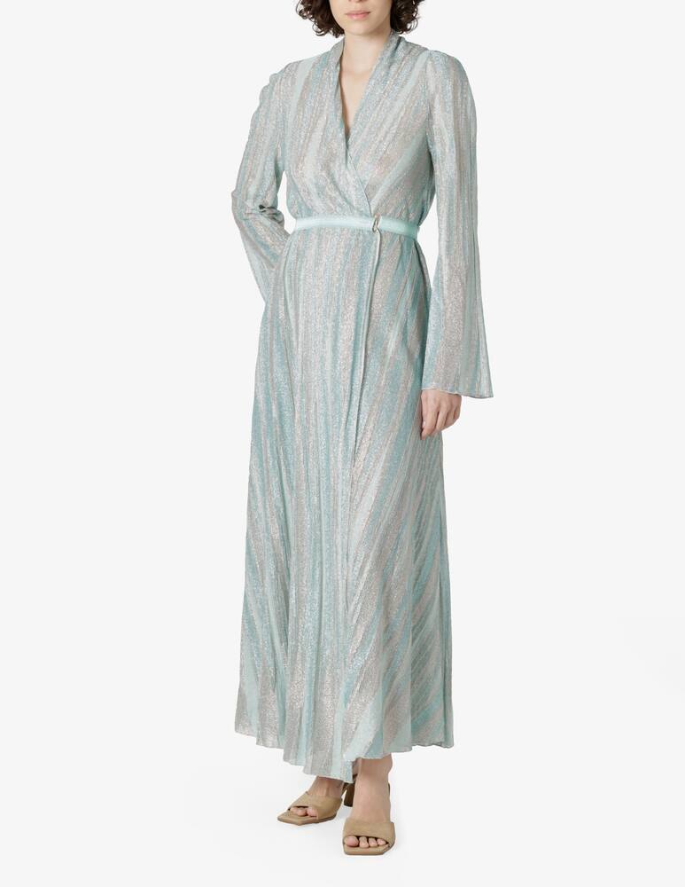 rinascente Forte Forte Lurex jersey belted dress