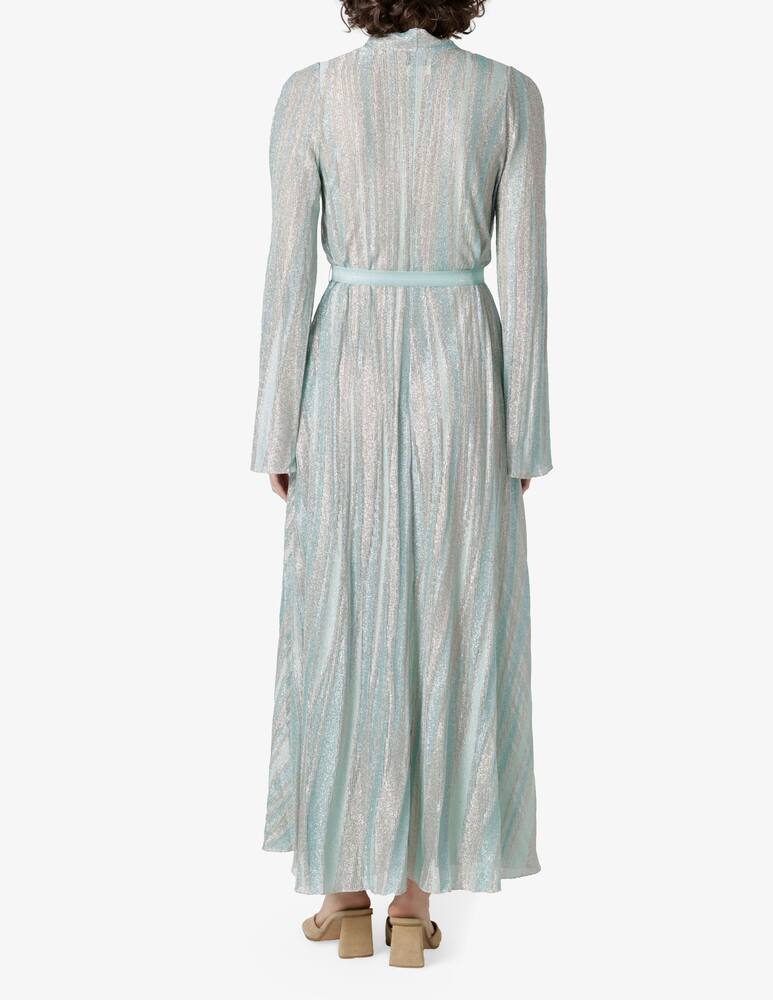 rinascente Forte Forte Lurex jersey belted dress