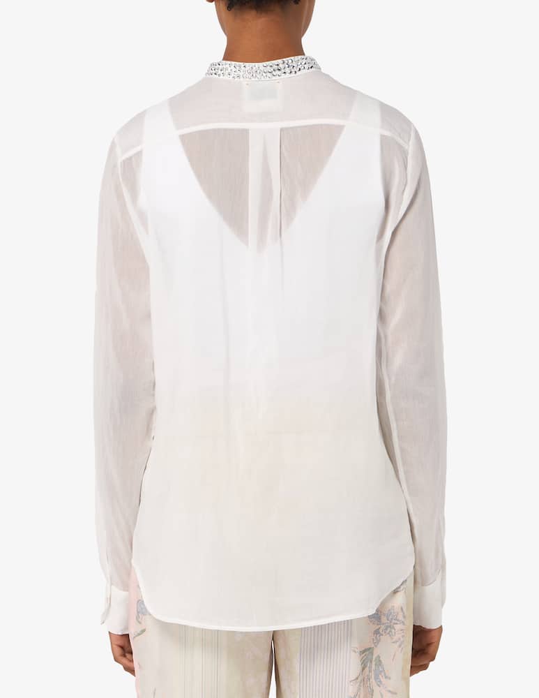 rinascente Forte Forte Camicia voile con cristalli