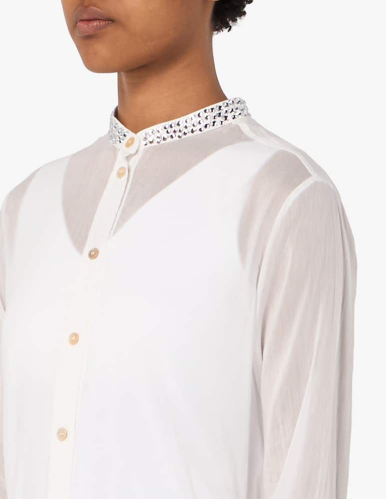 rinascente Forte Forte Camicia voile con cristalli