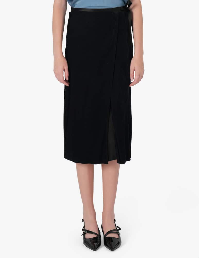 rinascente Forte Forte Velvet sarong skirt